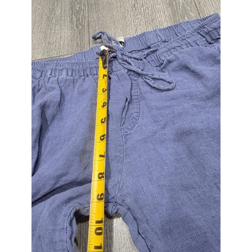 Serena and Lily Positano Linen Sleep pants Blue Medium A006442 - Picture 4 of 10